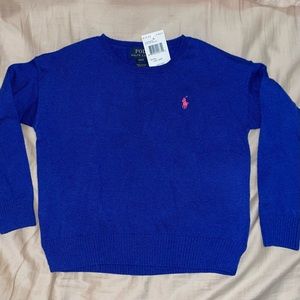 Polo Ralph Lauren Royal Blue Sweater 4T NWT